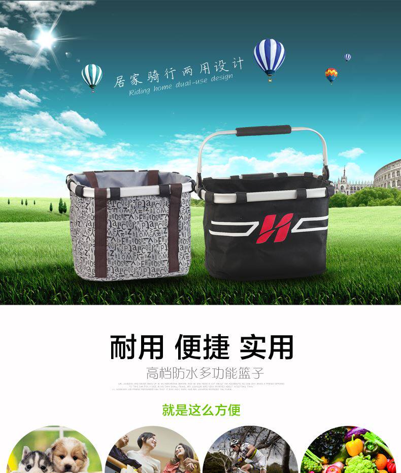 Panier pour vélo en toile - Ref 2258335 Image 10