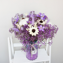 Gypsophila Violet cotton Yunnan dried flower bouquet flower arrangement home decoration flowers