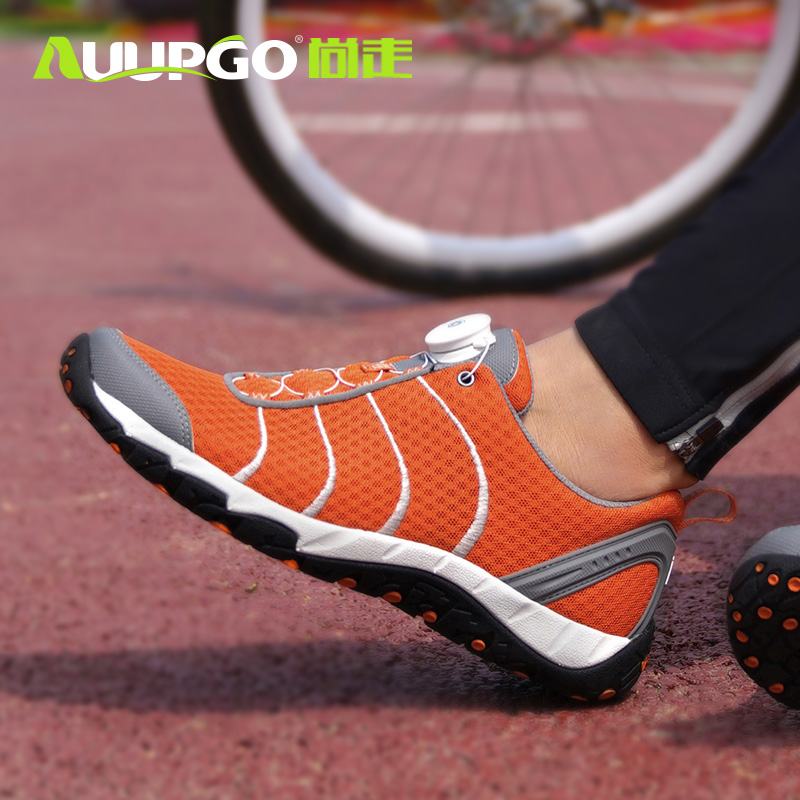 Fashion Walk Without Lock Riding Shoes Men's Summer Breathable Women Leisure Road Climbing Bike Shoes Non-Lock Hard Bottom Bike Shoes