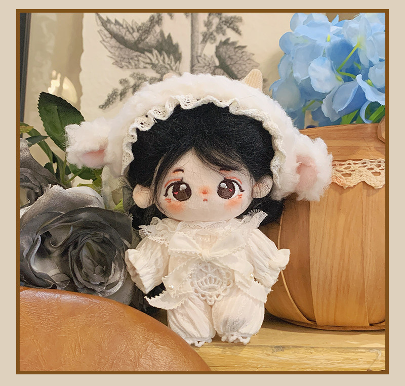 棉花娃娃/毛绒玩具娃衣 可奈造物小羊睡衣10/20cm棉花娃娃衣服爬爬服可爱连身裤玩具