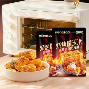 东北农嫂香辣味烧烤糯玉米段100g*3段
