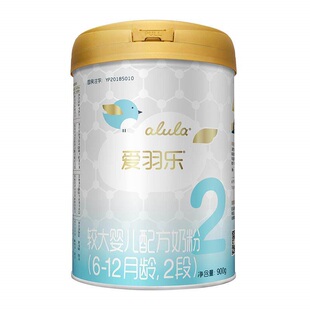 爱羽乐较大婴儿配方牛奶粉2段900g