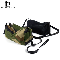 Slanted Satchel Original Juku Craze Male Bag Chest Bag Single Shoulder Casual Small Bag Trampoline Containing bag Japanese phone bag Xia