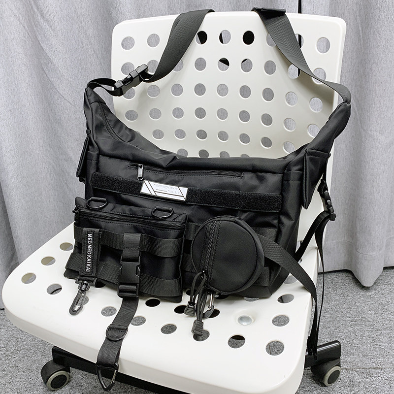 MEDKAI original homemade functional messenger bag men's tide brand large-capacity one-shoulder bag cool and handsome casual work clothes bag women