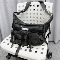 MEDKAI Original Homemade Function Skew Satchel Macho macho Large-capacity Single Shoulder Bag Cool Handsome Casual Tooling Bag