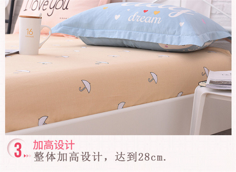 Li Heng Yuan Xiang giường bông vải cotton một mảnh trượt Simmons nệm giường đôi che bụi che bảo vệ - Trang bị Covers Ga phủ giường là gì
