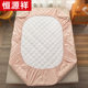 Hengyuanxiang ຜ້າຝ້າຍບໍລິສຸດ Class A antibacterial quilted thickened bed sheet single piece protective cover Simmons bed cover anti-slip bed cover