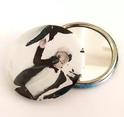 Personality badge custom mirror keychain badge custom medal medals Taobao advertising gift 7 5cm