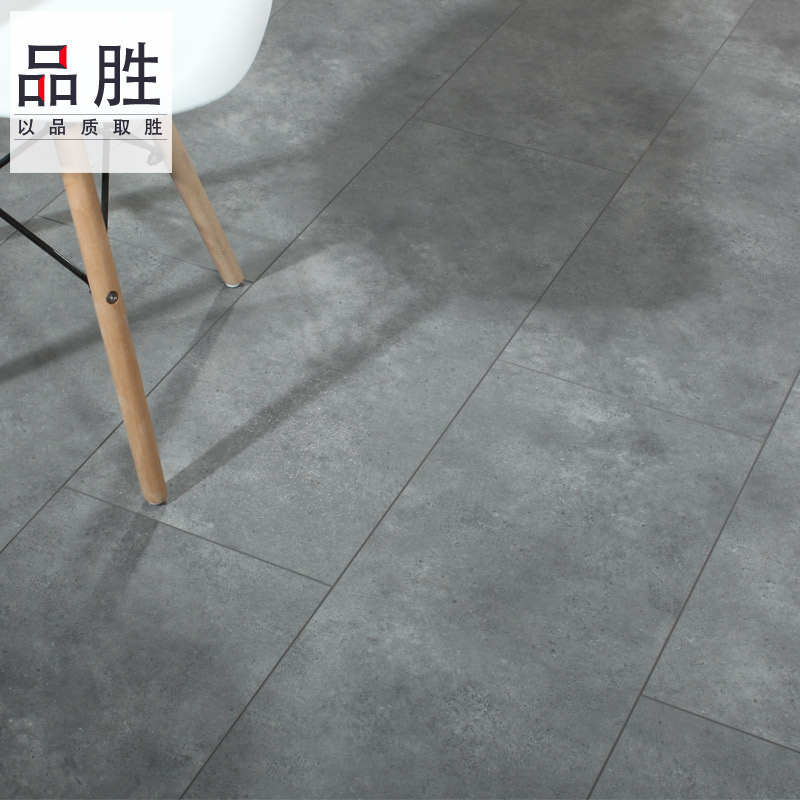 Grey made old cement pattern composite floor personality clothing shop waterproof and abrasion resistant antique reinforced wood floor cafe