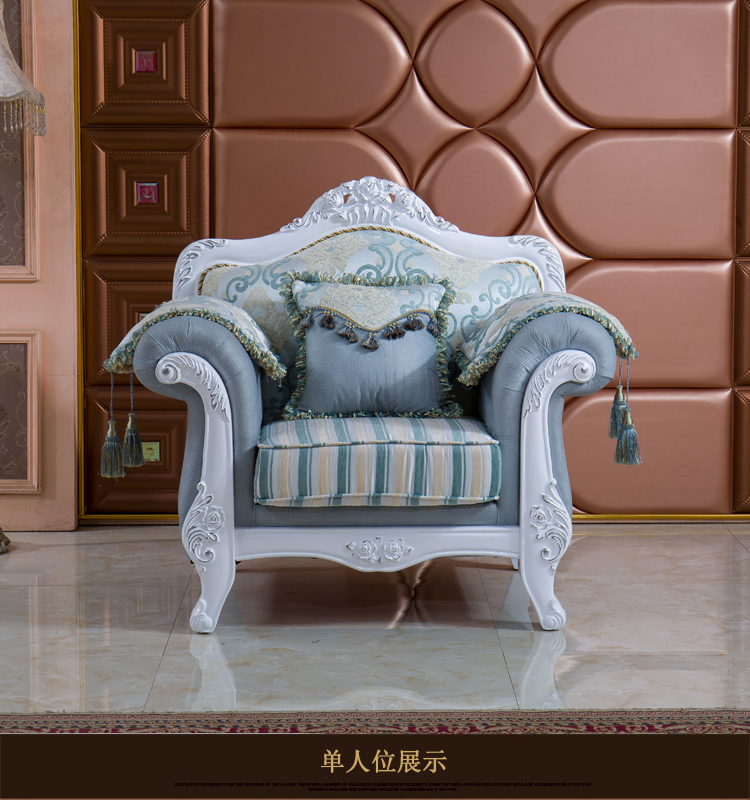 123 Âu sofa vải kết hợp của ba đơn giản châu Âu đồ gỗ vững chắc căn hộ nhỏ rửa được thẩm mỹ viện đúp - Ghế sô pha ghế đôn sofa