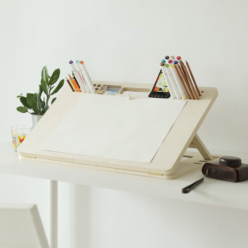 Portable Easel Desktop Writing Board for Art Students, A3 Sketching Wooden Support Stand, 8K Drawing Board Portable Easel Desktop Writing Board for Art Students, A3 Sketching Wooden Support Stand, 8K Drawing Board