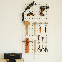 Cave board custom tool wall decoration storage wall orifice plate wall hanging Nordic ins wooden wall shelf