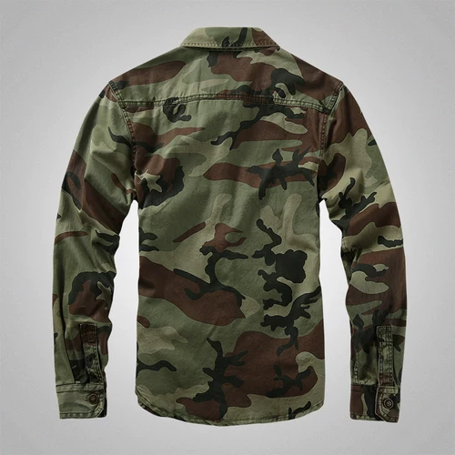 Осенняя камуфляжная дорожная рубашка