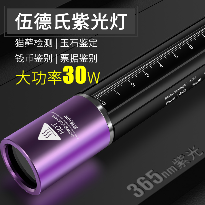 Wood's lamp photos Cat Moss Light 365nm Purple Light Yellow FLAVONOMYCETE Fungus Detection Pen Black Mirror 15W