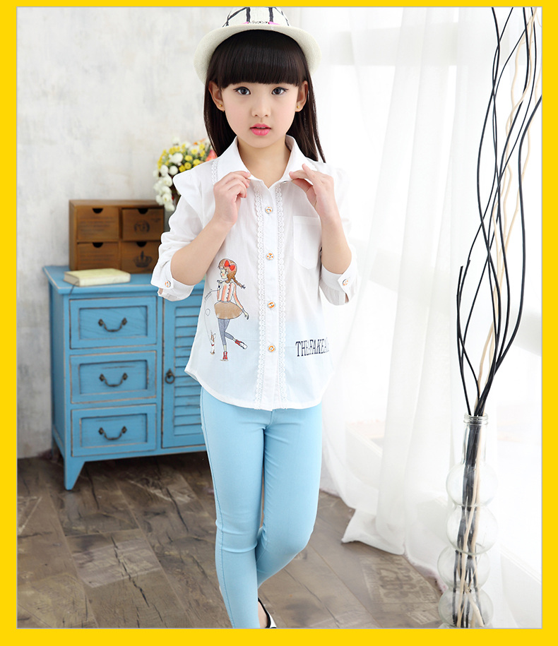 Chemise fille à manche longue - Ref 2086066 Image 19