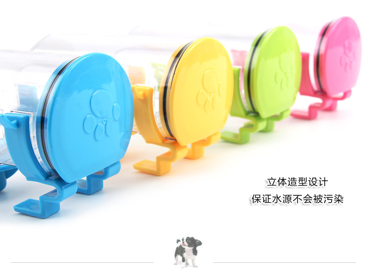 Không trượt treo vật nuôi chó và con chó tự động uống đài phun nước 350ml bóng miệng phổ uống nước vật nuôi cung cấp phụ kiện hàng ngày bình nước treo chuồng