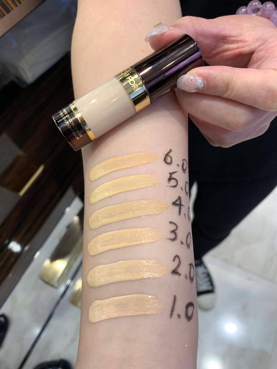 Tom Ford TF New Concealer Waterproof Sweatproof 1 0Alabaster Concealer Honey3 0 4 0