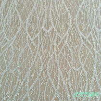 Full bead fabric diy flower fabric off-white lace wedding dress womens dress fabric