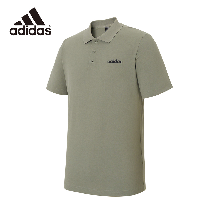 Adidas Adidas Polo Shirt Men's Official Authentic 2026 New Casual Lapel Short-Sleeved T-Shirt Kb1157