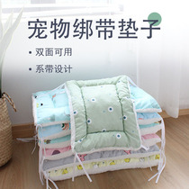 Pet mat cat cage platform sleeping mat cotton mat double-sided fixed dog warm and thick sleeping Cotton