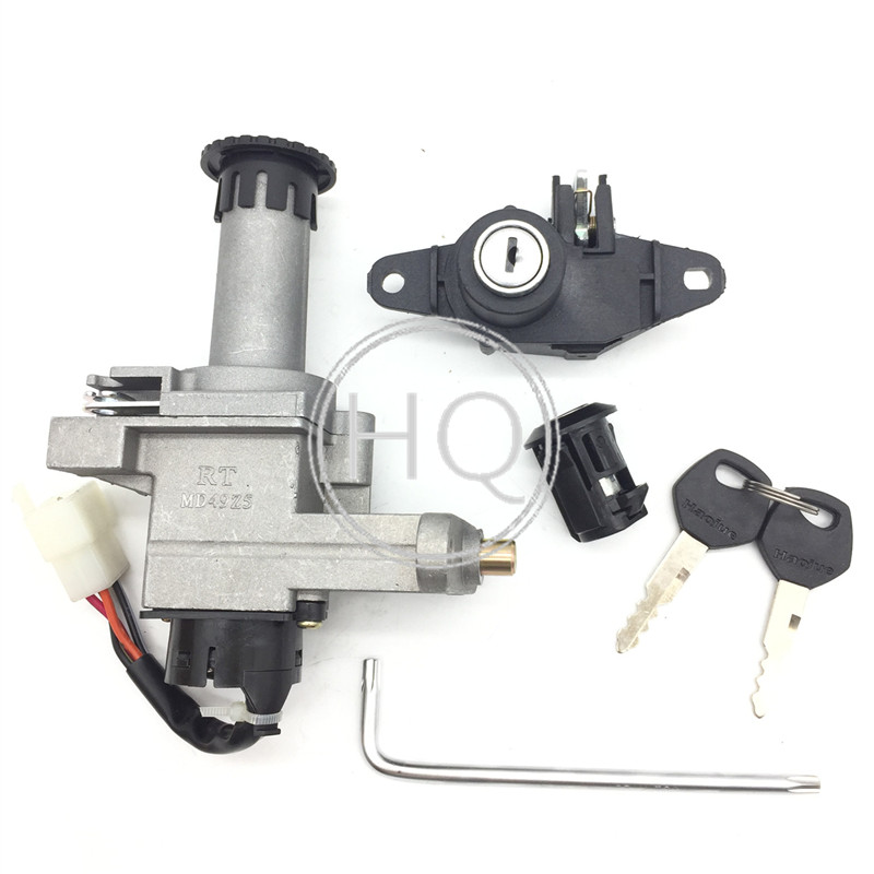 Suitable for Haojue Red Superstar Blue Superstar Gold Superstar Silver Superstar lock HJ125T-7 8 11A electric door lock