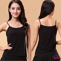 Square dance clothes performance base shirt new belly dance jacket square dance top top sling vest