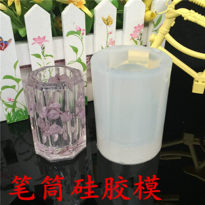 Bút Chủ Epoxy Silicone Khuôn Hoa khô Trang trí Chèn Bút Trang trí Công cụ Container Trang trí Khuôn Bút Chủ Khuôn - Công cụ tạo mô hình / vật tư tiêu hao