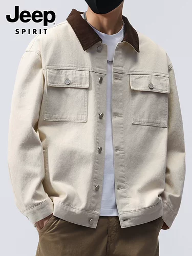 Джип, мужская демисезонная короткая куртка, модель весна/осень 2025 года