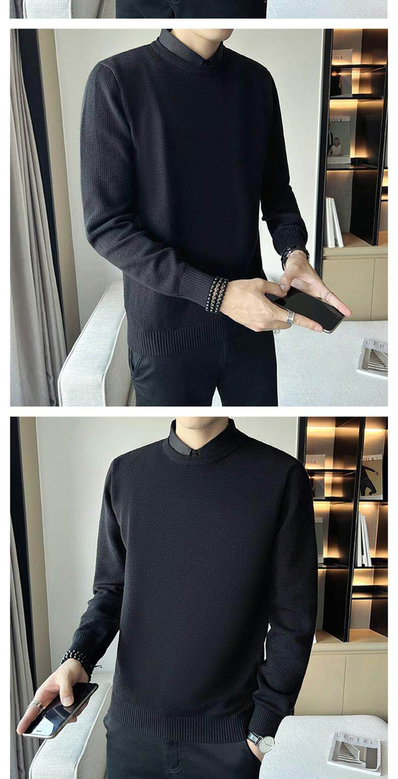 Джип, трикотажная рубашка, мужской демисезонный свитер, элитный трикотажный комплект, облегающий крой, стиль jeep spirit 