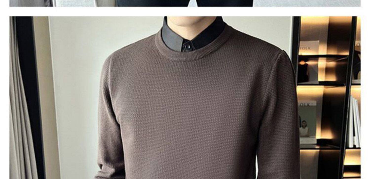 Джип, трикотажная рубашка, мужской демисезонный свитер, элитный трикотажный комплект, облегающий крой, стиль jeep spirit 