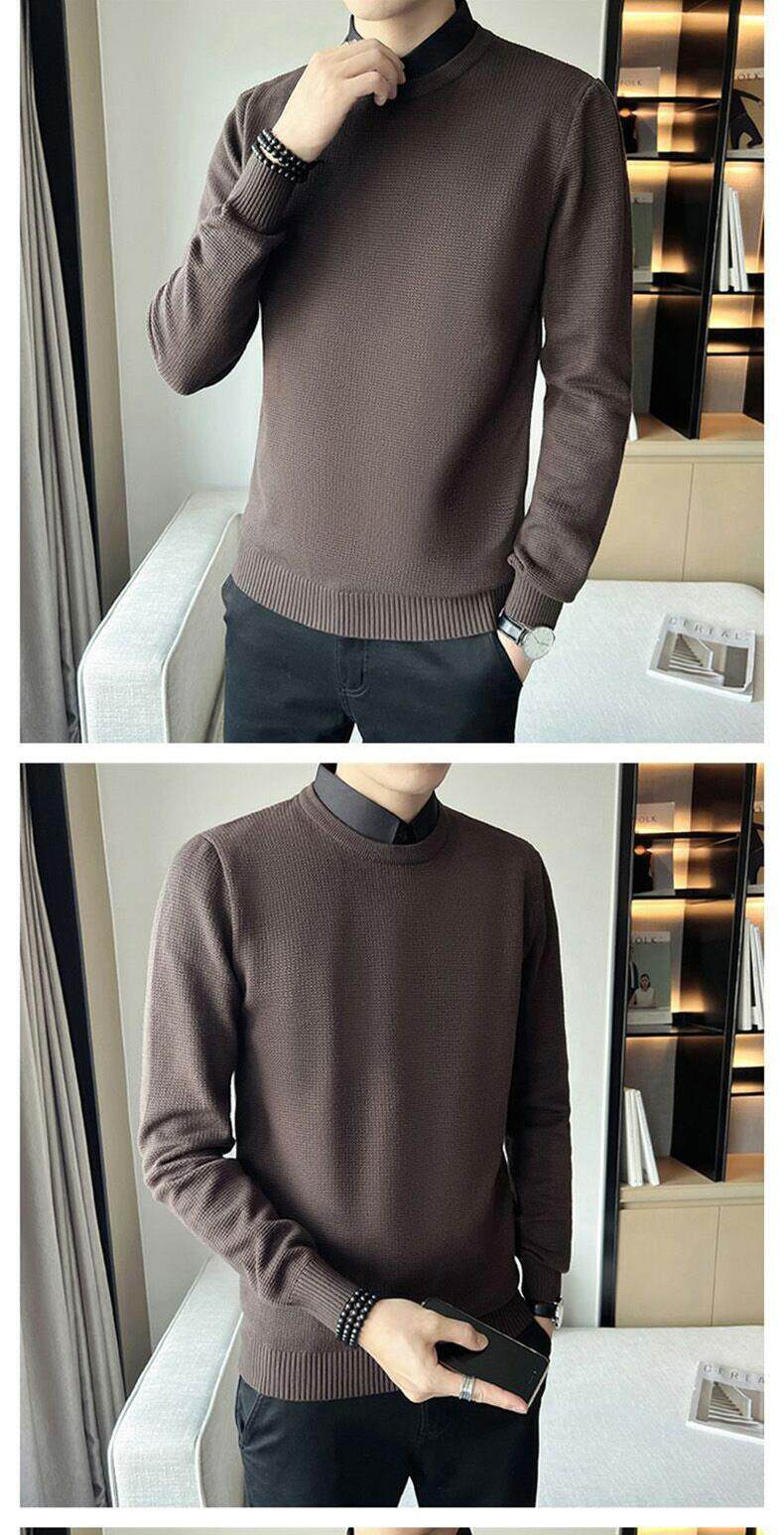 Джип, трикотажная рубашка, мужской демисезонный свитер, элитный трикотажный комплект, облегающий крой, стиль jeep spirit 