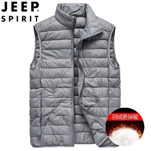 JEEP SPIRIT Осенний жилет с пухом, мужская куртка для отдыха