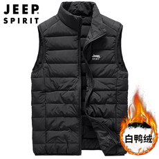 Жилеты jeep/吉普冬季马甲男加绒加厚时尚外搭坎肩背心休闲运动宽松外套