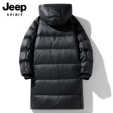 JEEP SPIRIT Длинный зимний пуховик, куртка с капюшоном, средней длины