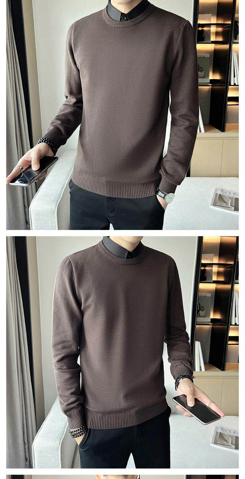 Джип, трикотажная рубашка, мужской демисезонный свитер, элитный трикотажный комплект, облегающий крой, стиль jeep spirit 