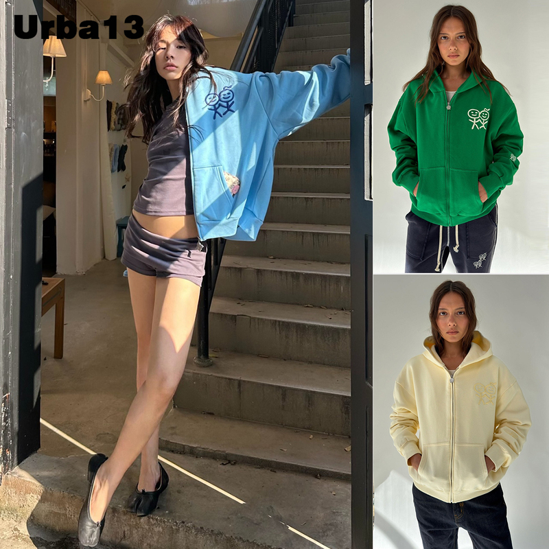 Authentic In-Stock Urban Sophistication Sweatshirt 26 Autumn/Winter New Style Stickman Zipper Hooded Jacket
