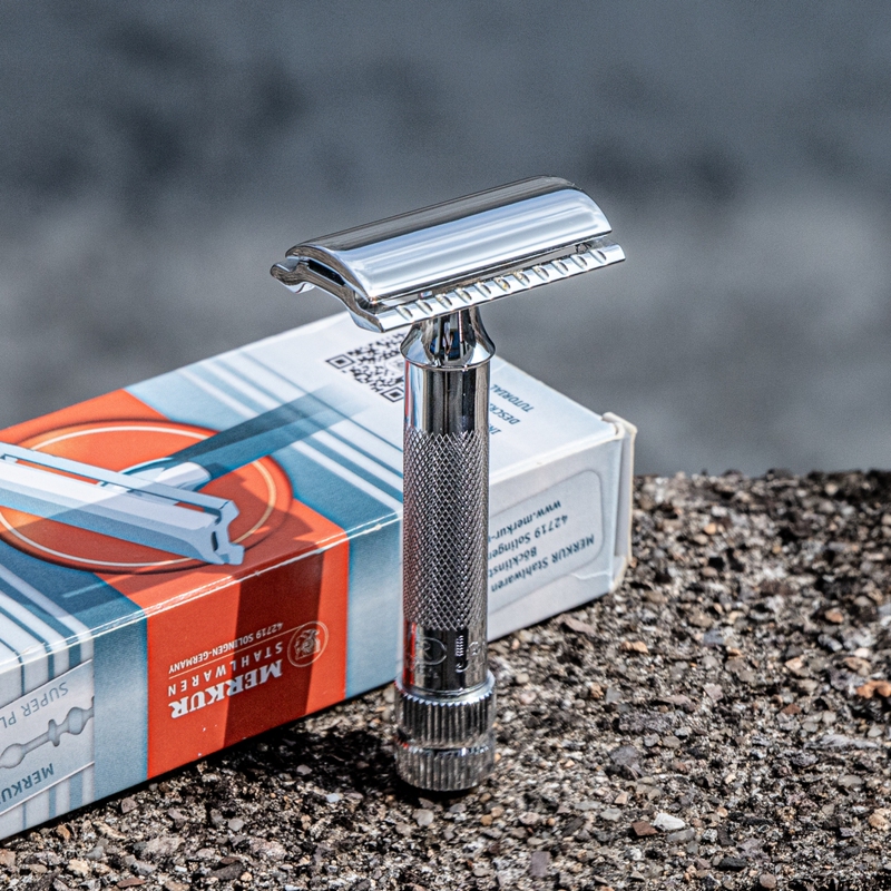 Merkur German Original Imported 34C Metal De Double-Edged Old-Fashioned Razor Manual Razor Birthday Gift