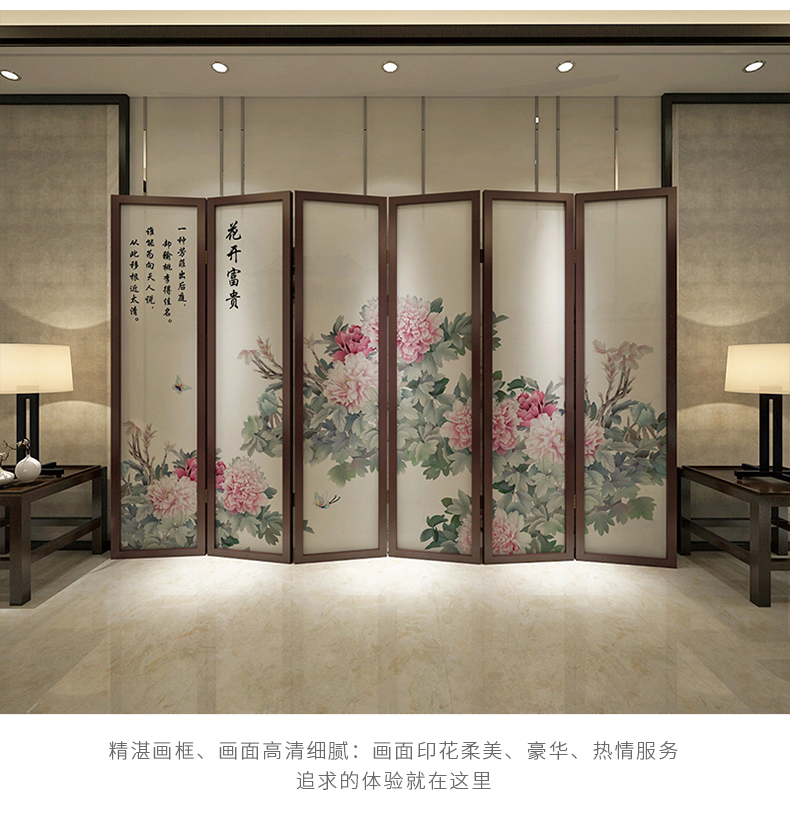 Phòng khách màn hình vách ngăn kiểu dáng đẹp tối giản hiện đại Phòng khách châu Âu di động gấp vải hiên nhà khách sạn màn hình gấp gỗ - Màn hình / Cửa sổ vách ngăn bằng gỗ