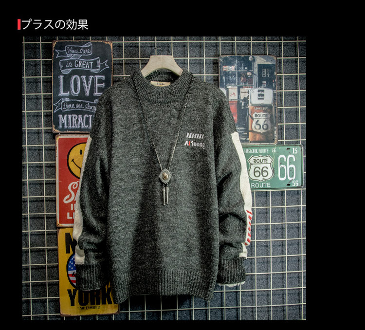 Ins siêu lửa áo len nửa cổ nam mùa thu đông ngày thương hiệu lười biếng cardigan nam
