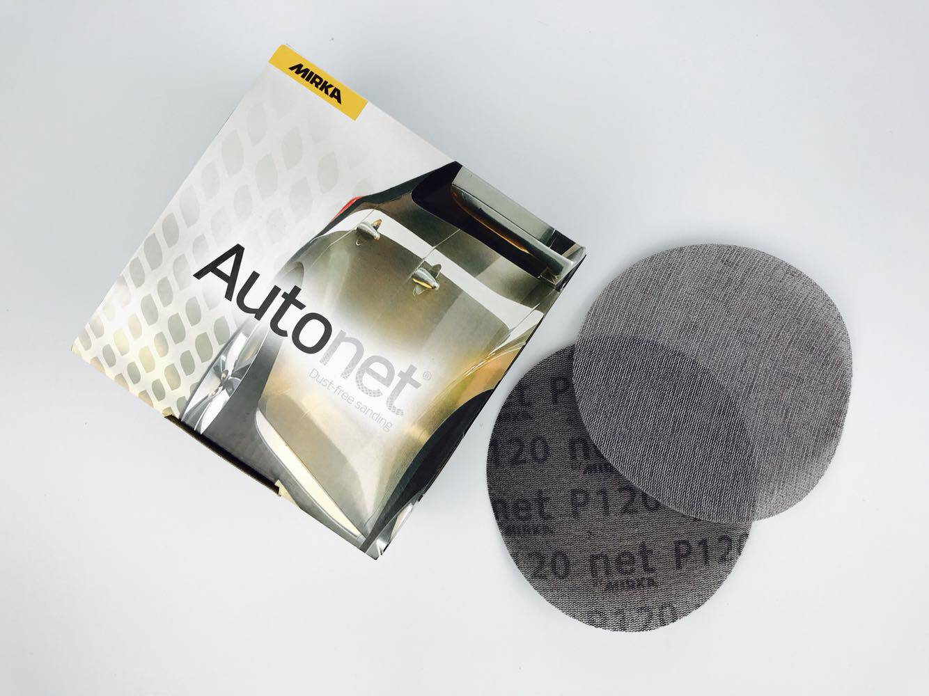 Grinding card MIRKA AUTONET 125mm 5 inch economical type mesh sand dry frosted disc steam repair special dust suction sand