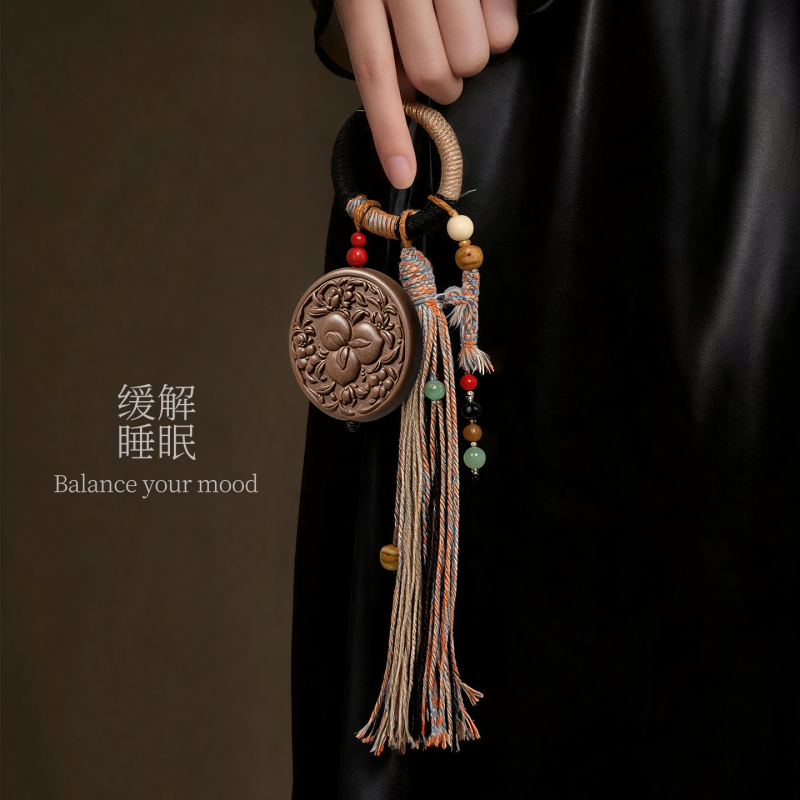 【Intertwined Beauty】Natural Herbal Handmade Ancient Incense Brand Pendant, Unisex Hanging Ornament 【Intertwined Beauty】Natural Herbal Handmade Ancient Incense Brand Pendant, Unisex Hanging Ornament