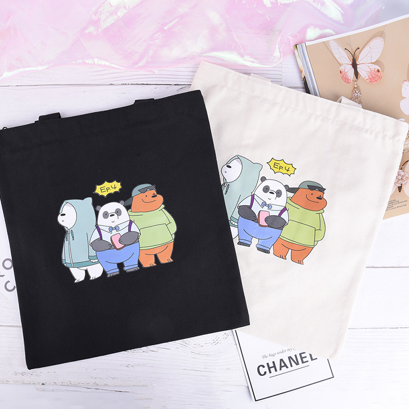 Kumamon Literary Small Fresh Canvas Bag Handbag