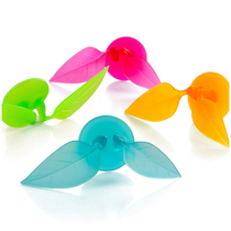 Multifunctional suction cup leaf hanger toothbrush holder