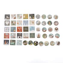 Day-style adhesive sticker DIY handbill sticker 46 pieces in the way