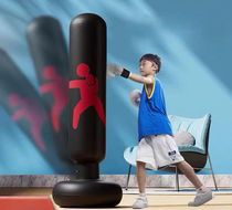 Childrens inflatable boxing column home fitness fighting vent sandbag boxing training vertical thickened tumbler