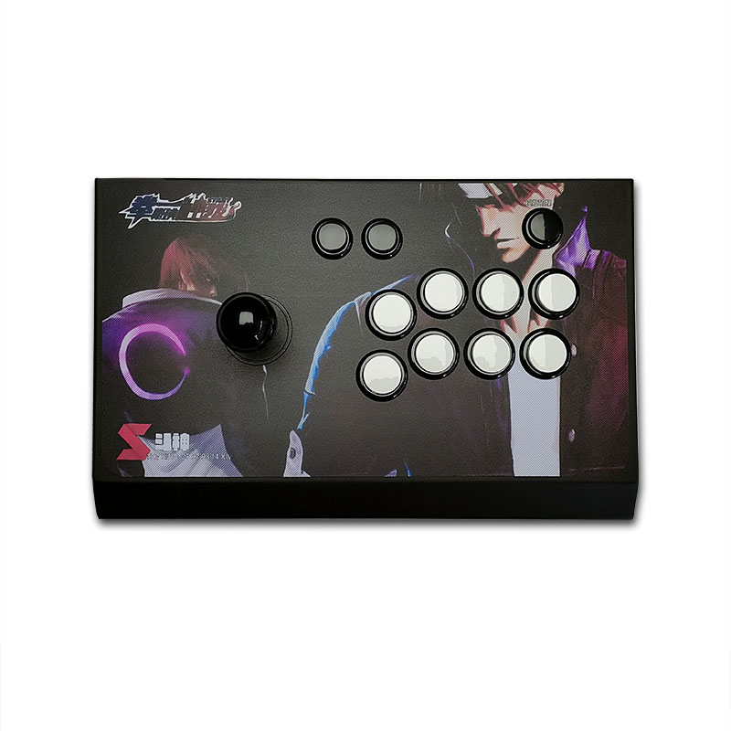 2022 New Black Ultra-thin Metal Frame Body Fighting God Computer Arcade Rocker Cell Phone Gaming Rocker 97 No Delay-Taobao