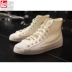 Đài Loan chị em thể thao Converse Converse màu tương phản khâu giày vải cao cấp 563503C 563504C - Plimsolls