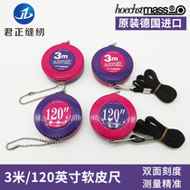 Measuring three-way soft ruler measuring clothing ruler high-precision telescopic tape measuring tape ruler measuring height mini 3M meter Germany