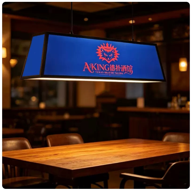 Bar Atmosphere Lighting, Poker-Themed Bar, Above-The-Table Light, Creative Trapezoidal Design, Ambient Pendant Light 4000K Bar Atmosphere Lighting, Poker-Themed Bar, Above-The-Table Light, Creative Trapezoidal Design, Ambient Pendant Light 4000K