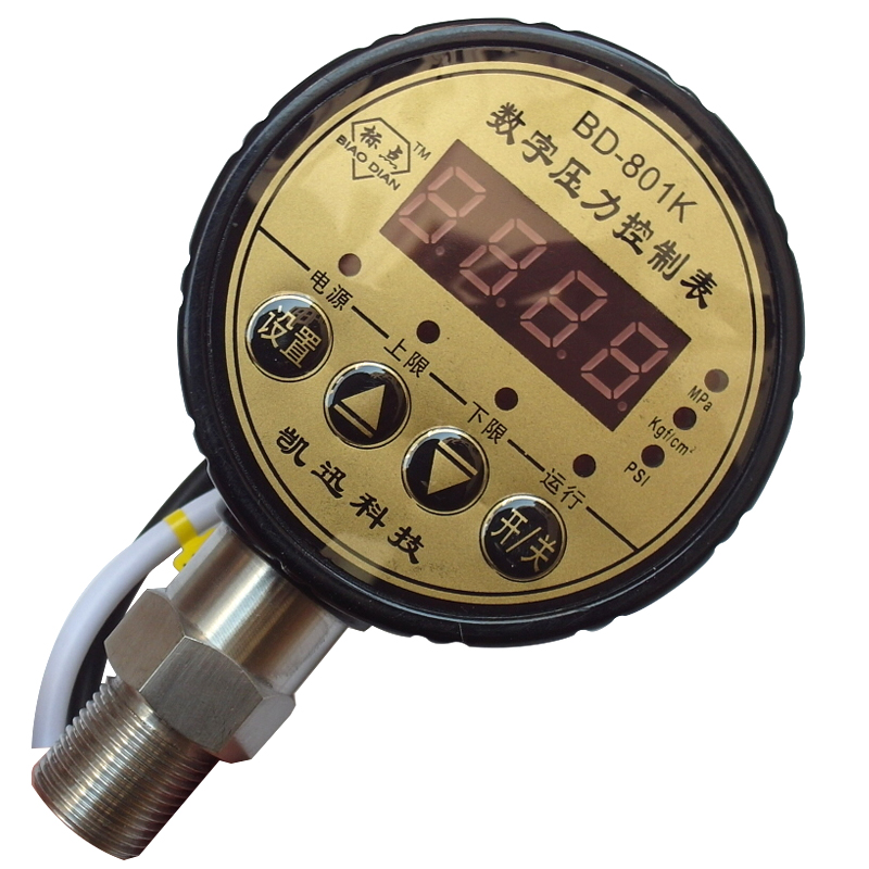 Digital pressure gauge Control gauge Pressure barometer punctuation digital display seismic resistance electric contact pump switch BD80 negative pressure